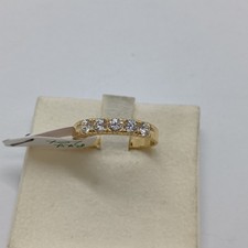 ANELLO DA DONNA VERETTA CON ZIRCONI IN ORO GIALLO 18KT 2,6 GR. (8118) N14
