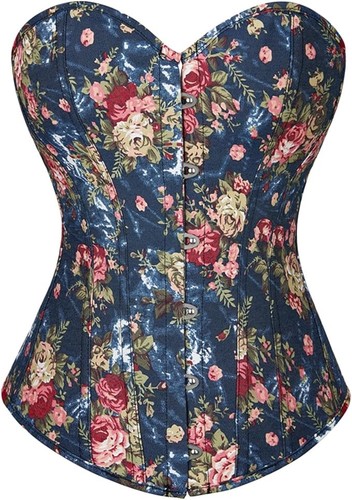 Corsetto medievale floreale