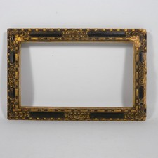 ANTICA CORNICE IN LEGNO NERO E