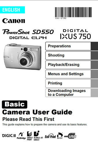 Canon powershot sd550 ixus - canon,