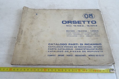 Orsetto catalogo parti - om,
