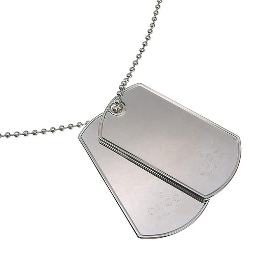 Collana gucci targhetta - collana,