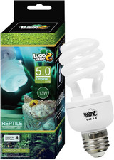 UVB Lampada Terrario, Lampada Rettile UVA UVB 150, Lampada Compatta E27 13 W UVB
