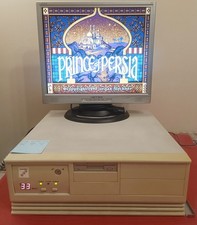 PC AMD 386 sx 33MHz + Tseng Labs ET4000 ISA + HDD IBM Funzionante Retrocomputer