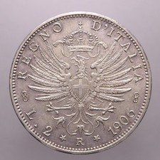 2 LIRE 1906 AQUILA SABAUDA