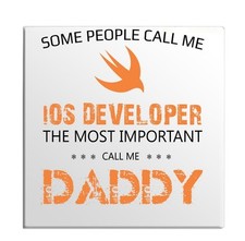 Calamita frigo regalo compleanno lingua programmatore sviluppatore Daddy Ios