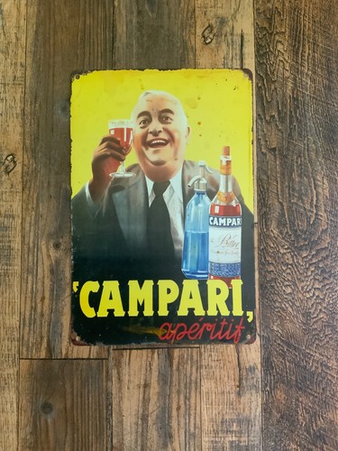 Insegna metallo campari - insegna,