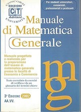 Manuale matematica generale - manuale, di