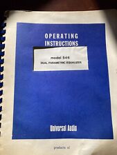 Audio universale vintage UREI LA 3A, 1176, 545, 565T, manuali. Sennheiser/Yamaha