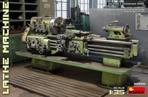 Lathe machine plastic - machine, 1:35