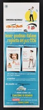 IL RE DEL JAZZ CONCORSO NAZIONALE manifesto poster The Benny Goodman Story G31