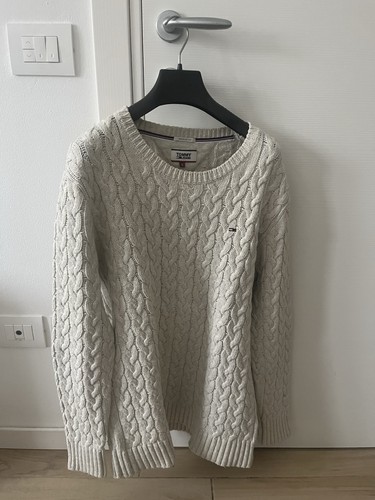 Maglione tommy hilfiger bianco - hilfiger,