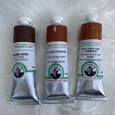 Old Holland Artist dipinti ad olio - colori ocra e seppia - 40 ml - 3 tubi - nuovi