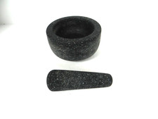 Fresco Mortaio e Pestello Nero