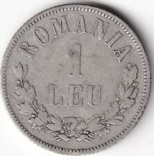  ROMANIA CAROL I MONETA DA 1 LEU 1874 - BAN- BANI- LEI - LEU ( 1885 )
