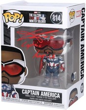 Anthony Mackie The Falcon & Winter Soldier firmato Capitan America #814 Funko Pop