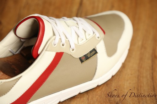 Gucci beige rosso bianco - beige,