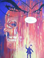 DIABOLIK GIORGIO MONTORIO TEMPERA SU CARTONE 1998 TAVOLA ORIGINALE COVER ART !!!