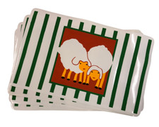 SET 4 TOVAGLIETTE AMERICANE