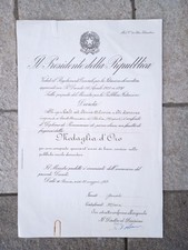 Medaglia d'oro per il