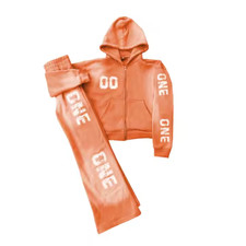 Mens 2 Piece Tracksuit Set Long Sleeve Jacket Pants Women Sweatsuit Casual wear