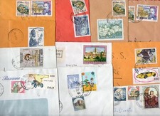 LOTTO 15 BUSTE CON AFFRANCATURE ALTI VALORI COMMEM. REPUBBLICA -STORIA POSTALE