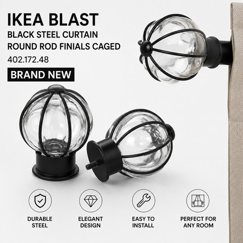 Tenda acciaio nero ikea - in,