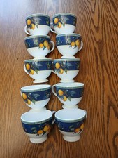 Tazze da tè Wedgwood England al limone. Ottime condizioni: nuovo/mai usato! Set di 10.