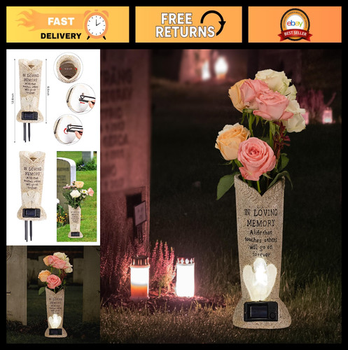 Vaso fiori cimitero solare - di,