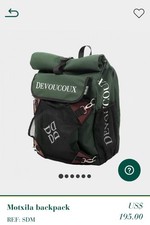 NEW Devoucoux Waterproof Green Backpack