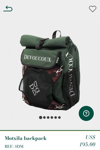 Zaino verde impermeabile