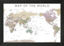 Mappa del mondo pacifico - mappa,