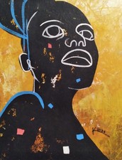 Quadro ritratto donna arte