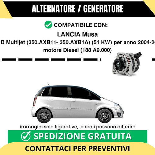 Alternatore lancia musa d - alternatore,
