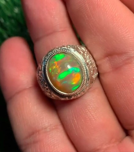 Anello uomo opale - anello, fuoco