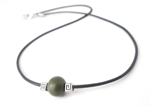 Collana uomo corda nera - da,