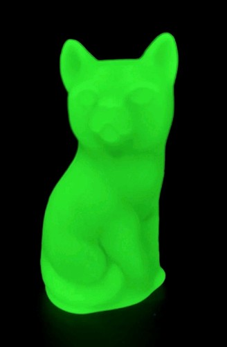 Statuina gatto vetro - statuina,