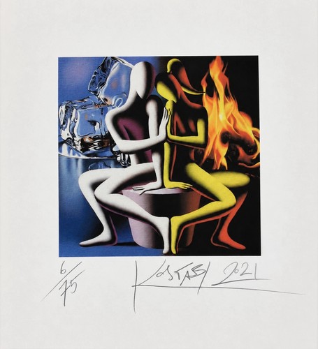 Mark kostabi embracing - mark,