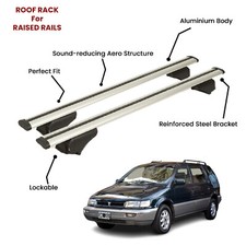 2 Pcs Silver Cross Bars for