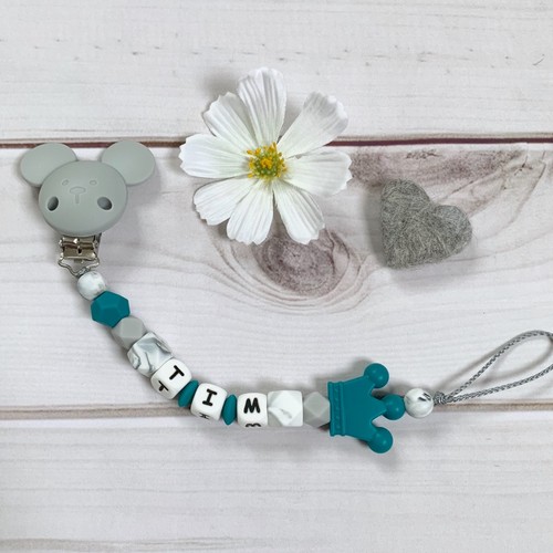 Nuckelkette bow pacifier chain - nuckelkette,