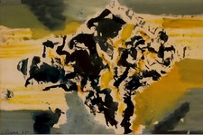 Opera Claudio Olivieri, tecnica mista su carta, 2005, cm 20 x 30