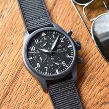 Nuovo orologio IWC Pilots Top Gun ceratanium ceratanium automatico 41 mm iw388106