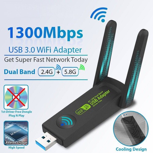 Adattatore usb wifi 1300mbps - adattatore,