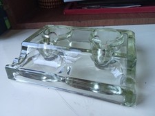 set per scrittura con calamaio da scrivania - in vetro VINTAGE