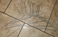 7 vintage wire hangers twisted