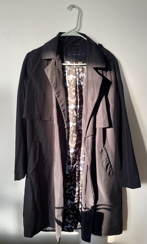 Zara basic navy trenchcoat - basic,