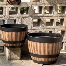 2pz Vasi Fiori in Plastica