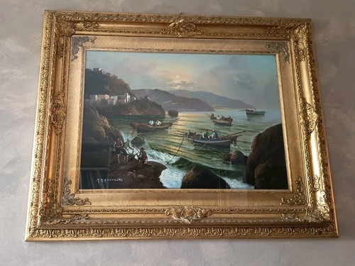 Quadro olio tela mario - tela,