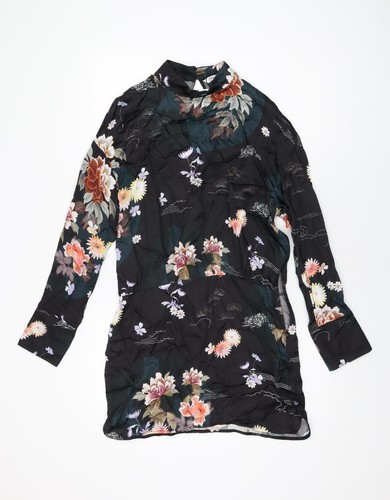 Zara donna nero floreale