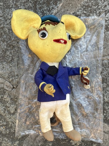 Pupazzo panno lenci topo gigio - lenci,